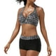 thumbnail image 1 of Traje de baño de bikini para mujer, conjunto de bikini push up con control de abdomen, parte inferior de bikini de cintura alta, traje de baño tankini con pantalones cortos, trajes de baño, 1 of 5