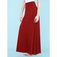 thumbnail image 4 of Made by Johnny Women's Fold-Over Maxi Skirt XL RED, 4 of 6