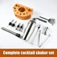 thumbnail image 2 of Juego de cóctel de 12 piezas, kit de barman profesional con elegante soporte de bambú, herramienta de barra de acero inoxidable para bebidas mixtas, 2 of 5