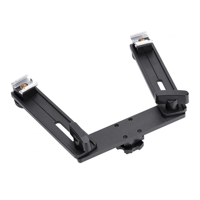 Speedlite Holder,Aluminum Alloy Bracket Holder Metal Flashlight Bracket Camera Bracket Meticulously Designed