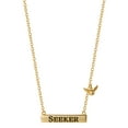 thumbnail image 4 of Harry Potter Women's Seeker with Golden Snitch Charm Bar Necklace, 4 of 5