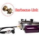 thumbnail image 3 of Adaptador de recarga de propano tipo POL para tanques de 1 libra, latón dorado, 80,000-150,000 BTU/hr, conecta cilindros de 20 lb a 1 libra, ajuste universal QCC1, rango de operación de -40 °C a +55, 3 of 7