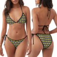 thumbnail image 3 of Kdxio Mardi Gras for Women's Two-Piece Swimsuit Adjustable Ties Removable Cups Beachwear for Pool Vacation, 3 of 6