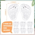 thumbnail image 6 of 6Pairs Soft Silicone Flip Gel Cushions Pad Toe Protectors for Thong Sandal Flip Flop Gel Inserts Guards Insoles Shoes Grip Pads, 6 of 8