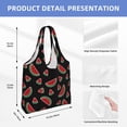 thumbnail image 3 of Vsdgher Watermelon Print canvas Tote Bag, Lightweight Cloth Bags, Suitable for shopping, groceries, travel, 3 of 4
