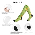 thumbnail image 5 of Lsque Green Avocado Pattern Sport Compression Socks for Men & Women 15-20 mmHg Knee High Nurse Pregnant Running Medical and Travel Athletic, 5 of 6