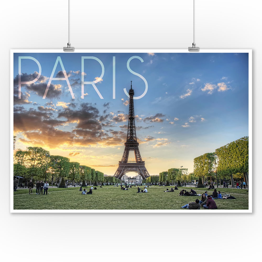 Paris France Decal Sticker Eiffel Tower Vintage Travel Luggage 3 3/4" x 2 5/8" 