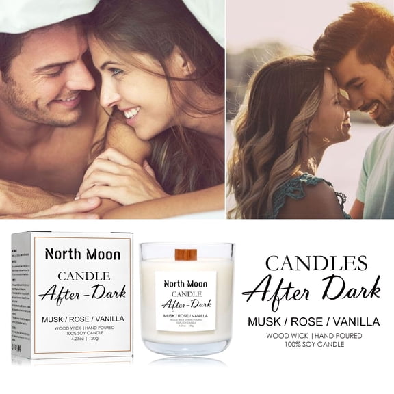 Soy Wax Jar Candle for Bedroom Living Room Relaxation, Anniversary Valentine‘s Day Gift