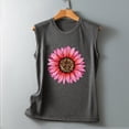 thumbnail image 3 of Tank Tops For Women 2024 Sleeveless Round Neck Lightweight Loose Fit Summer Blouses Graphic Printed Fashion Textured T Shirts, 3 of 6