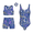 Set - 2, variant on Girls Gymnastics Leotard with Shorts Set, 4 Piece Biketard Outfit with Crop Top and Hair Tie for Dance, Tumbling & Activewear