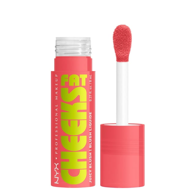 Maquillaje profesional Liquid Blush NYX, mejillas gordas, Fig Fizz