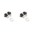 thumbnail image 3 of Qarigey 1 par de manoplas para niños pequeños, manoplas cómodas para exteriores, cubiertas para los dedos colgantes para niños, accesorio de ropa 2piezas Marrón+Café Qarigey CBP392660, 3 of 5