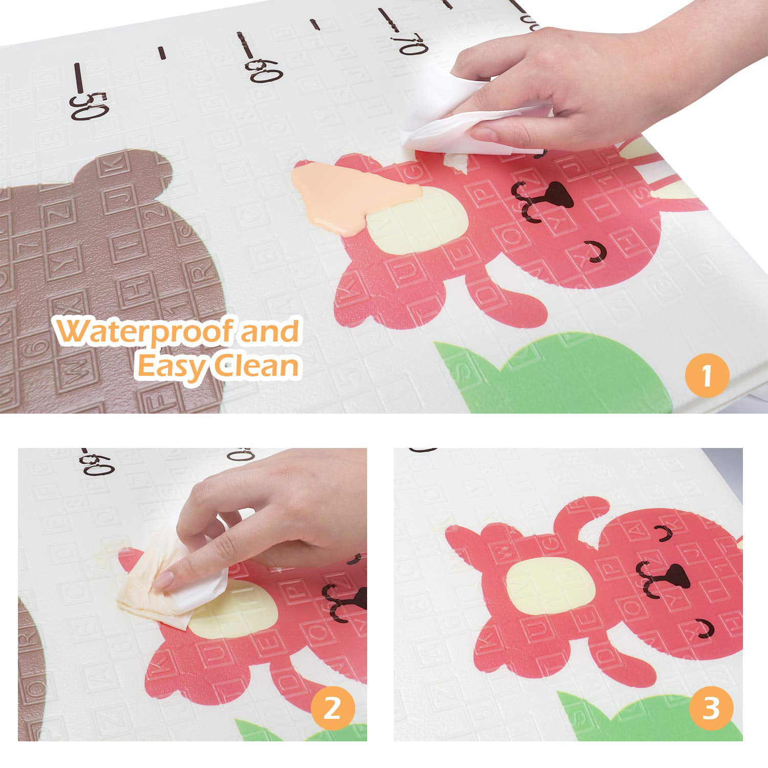 Toddlers Bammax Play Mat Non Toxic Baby Crawling Mat Waterproof Kids Playmat for Babies Infants