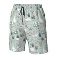 thumbnail image 5 of Kdxio Goose and Doodle Flowers Pattern Mens Casual Shorts - Drawstring Summer Beach Sports Shorts for Men, 5 of 9