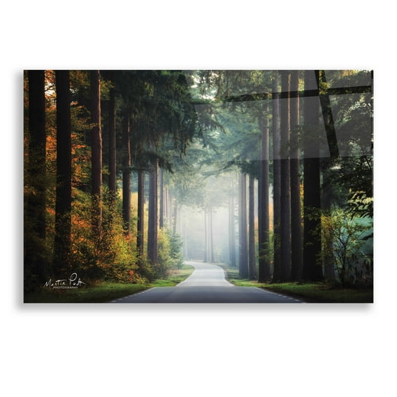 Epic Art 'Mysterious Roads' by Martin Podt, Acrylic Glass Wall Art, 24"x16"