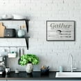 thumbnail image 3 of Stupell Industries Gather Silverware Kitchen Wood Texture Word Design Graphic Art Black Framed Art Print Wall Art, 16x20, by The Saturday Evening Post, 3 of 7