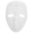thumbnail image 6 of LOLIPPYY White Masquerade , 1 Set Plastic Blank Face for Painting, Costume Party, Arts and Crafts Projects Decor, 6 of 8