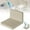 Yellow, variant on Floating Wall Shelf Rack for Living Room Kitchen and Bathroom with Hanging Design White Edges and Self-Hang System