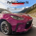 thumbnail image 2 of Ikon Motorsports Front Bumper Lip Fits 2022-2026 Toyota GR86 Except Yuzu Edition T Style Gloss Black PP Front Chin Spoiler Splitter 3PCS, 2 of 9