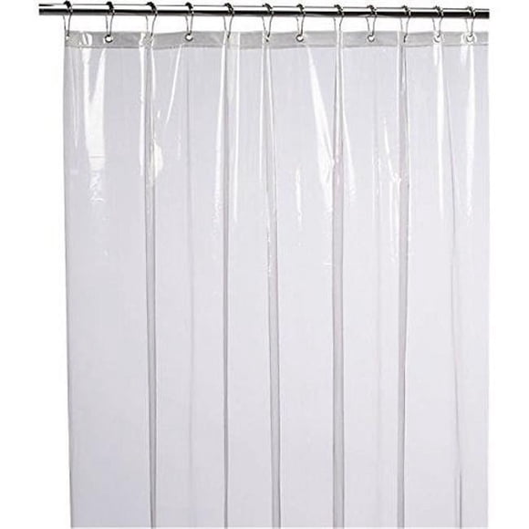 Zenna Home 272349 70 x 72 Po. Doublure de Douche Légère en PEVA, Transparent