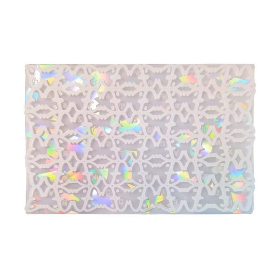 Holographic-Butterfly Pendant Silicone Mold with Hole Light and Shadow Charm Resin Molds Art Epoxy Casting Mold