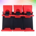 thumbnail image 3 of 3 soportes portátiles multifuncionales ajustables para volante de coche, manos libres, para teléfono móvil (rojo), 3 of 7