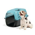 thumbnail image 6 of Petmate Fashion Vari Travel Plastic Dog Kennel Pet Carrier, 24" Small for Puppies Small Dogs or Cats 10-20 lb, Light Blue, 6 of 8