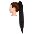 thumbnail image 5 of Youloveit Ponytail Hair Extension, 18 21 Inch Long Straight Curly Black Claw Ponytail Extension for Women Synthetic Heat Resistant Jaw Clip Ponytail Hairpiece, 5 of 7