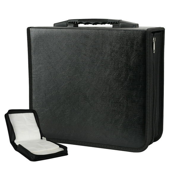 400/520 Disc CD DVD Organizer PU Storage Case Bag Album Media Video Holder, Black