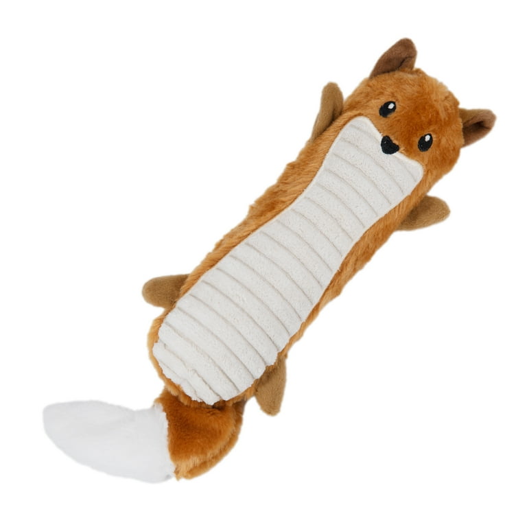 Outward Hound Fetchtablez Carrot Plush Squeaky Dog Toy - Stuffed Crinkle  Pet Toy