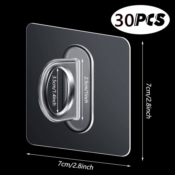 Ganchos redondos multifuncionales para montar en la pared, estante de almacenamiento de pasta sin costuras para cocina, baño y hogar, 10 piezas
