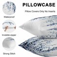thumbnail image 5 of Throw Pillow Covers 16x16 Inch Set of 2, Blue Eucalyptus Waterproof Outdoor Pillow Covers, Weeping Botanical Leaf Watercolor Decorative Cushion Pillowcases for Couch, Sofa, Bed, Garden, Patio, 5 of 9