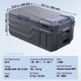 thumbnail image 6 of VEVOR Car Refrigerator, 12 Volt Car Refrigerator Fridge, 15 L Single Zone Portable Freezer, -4℉-68℉ Adjustable Range, 12/24V DC and 100-240V AC Compressor Cooler, 6 of 9