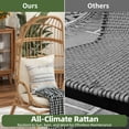 thumbnail image 5 of Uforic Wicker Narrow Egg Chair, Patio Rattan Cocoon Basket Chair with 380lbs Capacity, 5 of 8