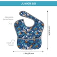 thumbnail image 4 of Kdxio Hawaiian Style Bibs For Babies, Baby Bibs for Eating, Toddler Bibs, Waterproof Bibs, Feeding Bibs, for Toddlers, Boys, Girls, 4 of 8