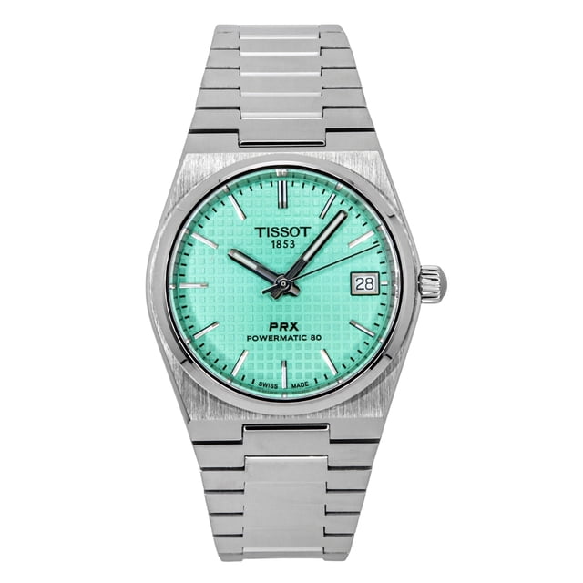 Tissot PRX Powermatic 80 Stainless Steel Light Green Dial Automatic T137.207.11.091.01 100M Unisex Watch