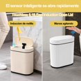 thumbnail image 4 of Botes de Basura,8L Cubo De Basura Autom&aacute;tico Con Sensor Para Ba&ntilde;o,Cubo de Basura de Pl&aacute;stico,Botes de Basura Inteligente,inteligente con tapa,para Inodoro (Blanco con, 4 of 7