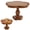 H, variant on JoyMart the Scallop Wood Cake Stand,Light Retro Lace Wooden High Footed Cake Storage Tray