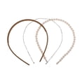 thumbnail image 4 of Accesorios para el cabello de color sólido Unique Bargains 1 Set para mujeres tono plateado color café, 4 of 5