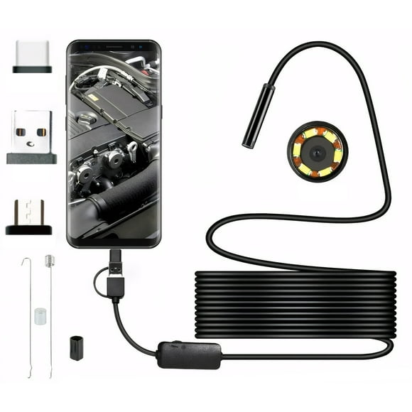 QualitChoice Lens Angle 70 Degrees Endoscopic Camera Smartphone Wins2000 Work Platform Android/wins2000 ABS 300 Flexible wire 1M