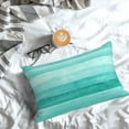 thumbnail image 5 of Pofeuu Teal Turquoise Print Polyester Microfiber Plush Pillowcases, Super Soft and Cozy Pillow Case Covers with Envelop Closure（Pillow core not included）-14"x20", 5 of 6