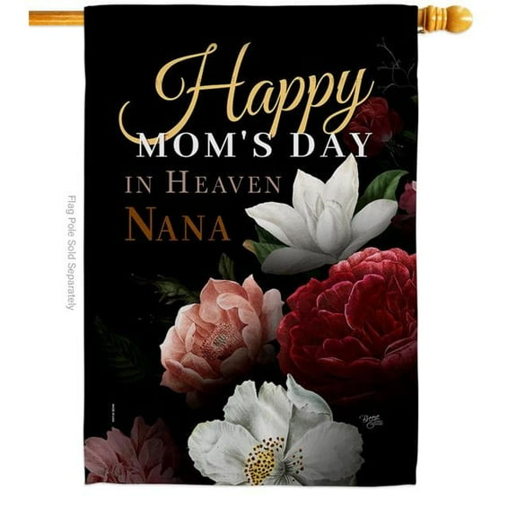 Breeze Decor H115243-BO Heavenly Mother Nana Family Day 28 x 40 in. Double-Sided Decorative Vertical House Flags for Decoration Banner Garden Yard Gift