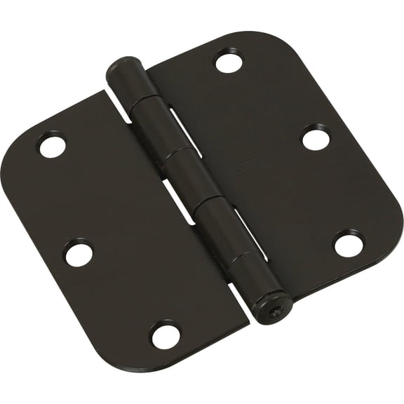 National Hardware N830-197 512R5/8 Door Hinges in Oil Rubbed Bronze, 3-1/2"