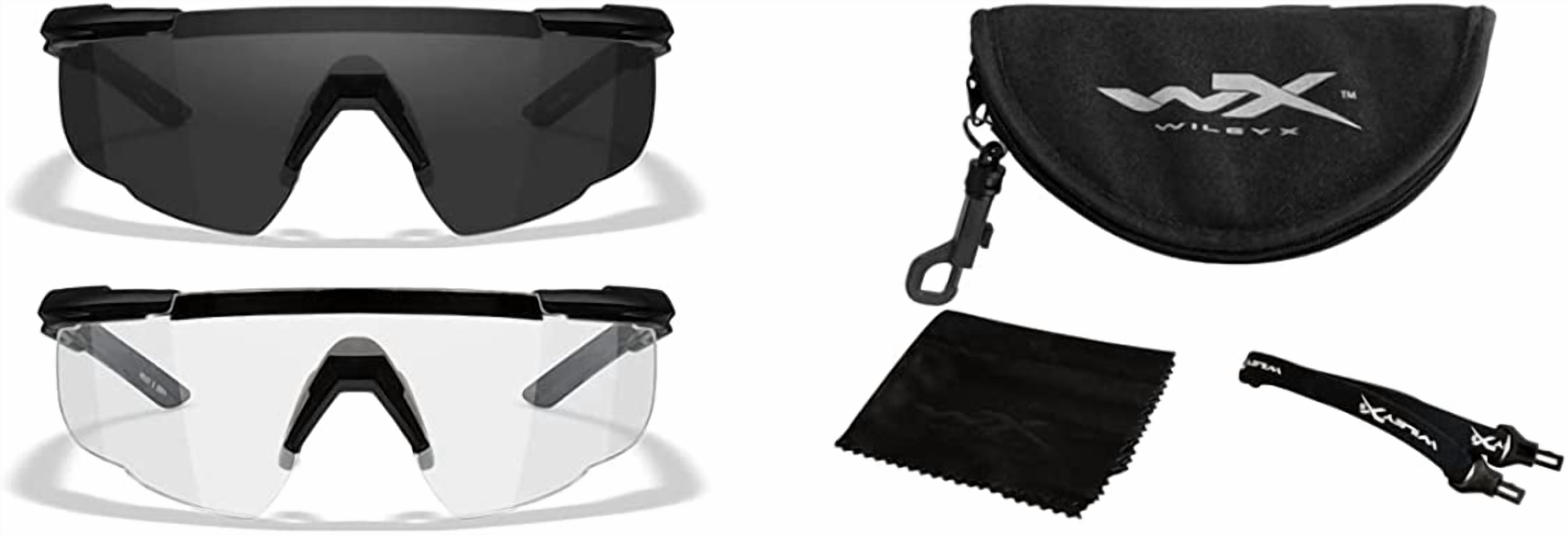 WILEY X EYEWEAR SABER ADVANCED SAFETY GLASSES SMOKE/CLEAR