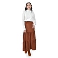thumbnail image 1 of Falda larga con vuelo Roman Fashion /Juvenil, 7061 (Chedron) cafe CH, 1 of 5