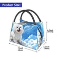 thumbnail image 2 of Easygdp Cute Cloud Bichon Frise Bolsa de Almuerzo Insulada Reutilizable, Bolsa de Mano y Bandolera para Oficina, Trabajo, Viajes, 2 of 6