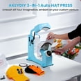 thumbnail image 4 of Adnoom 3-in-1 Hat Heat Press Machine, Automatic Release and Press Cap Heat Press with 3 Interchangeable Platens,One-touch Control,Sublimation Heat Transfer Printing for Caps, 4 of 8