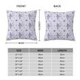 thumbnail image 3 of Rateoe Stripes and Sprigs of Lavender Pattern Throw Pillow Cover Premium Pillow Stuffer Sham Square for Decorative Cushion Bed Couch Sofa(Pillow insert not included), 3 of 8