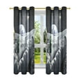 thumbnail image 7 of Yayeee Window Curtains Light Filtering 63"x42" Grommet Panel Pair Home Living Room Decor, Astronaut with Beer, 7 of 7
