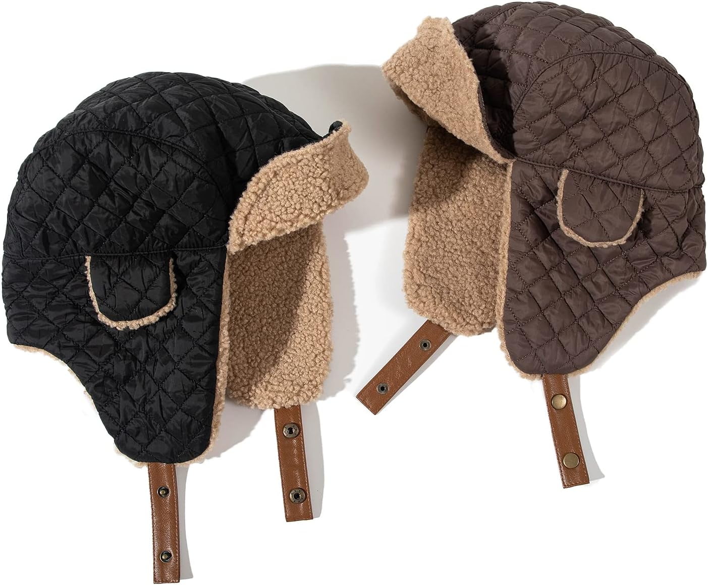 Zhengup Warm Trapper Hat Windproof Winter Russian Hats with Earflap Ushanka Hat Cold Weather Eskimo Hat Ski Snowboard Hat